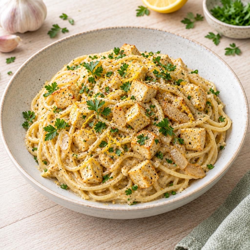 Vegane Spaghetti Carbonara