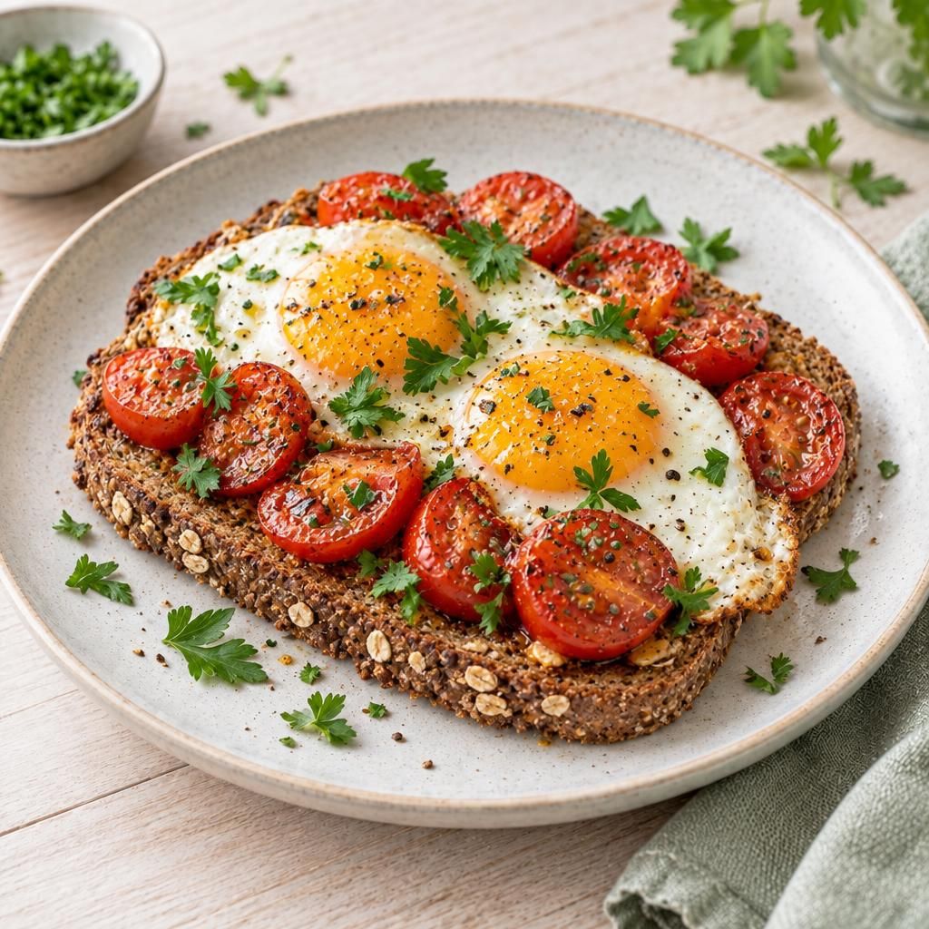 Spiegelei mit Tomaten