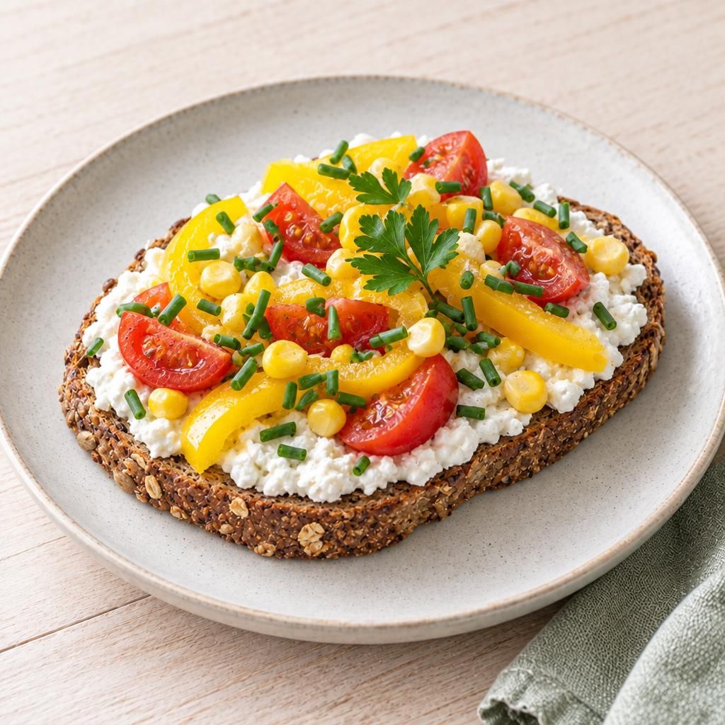 Brot mit Frischkäse