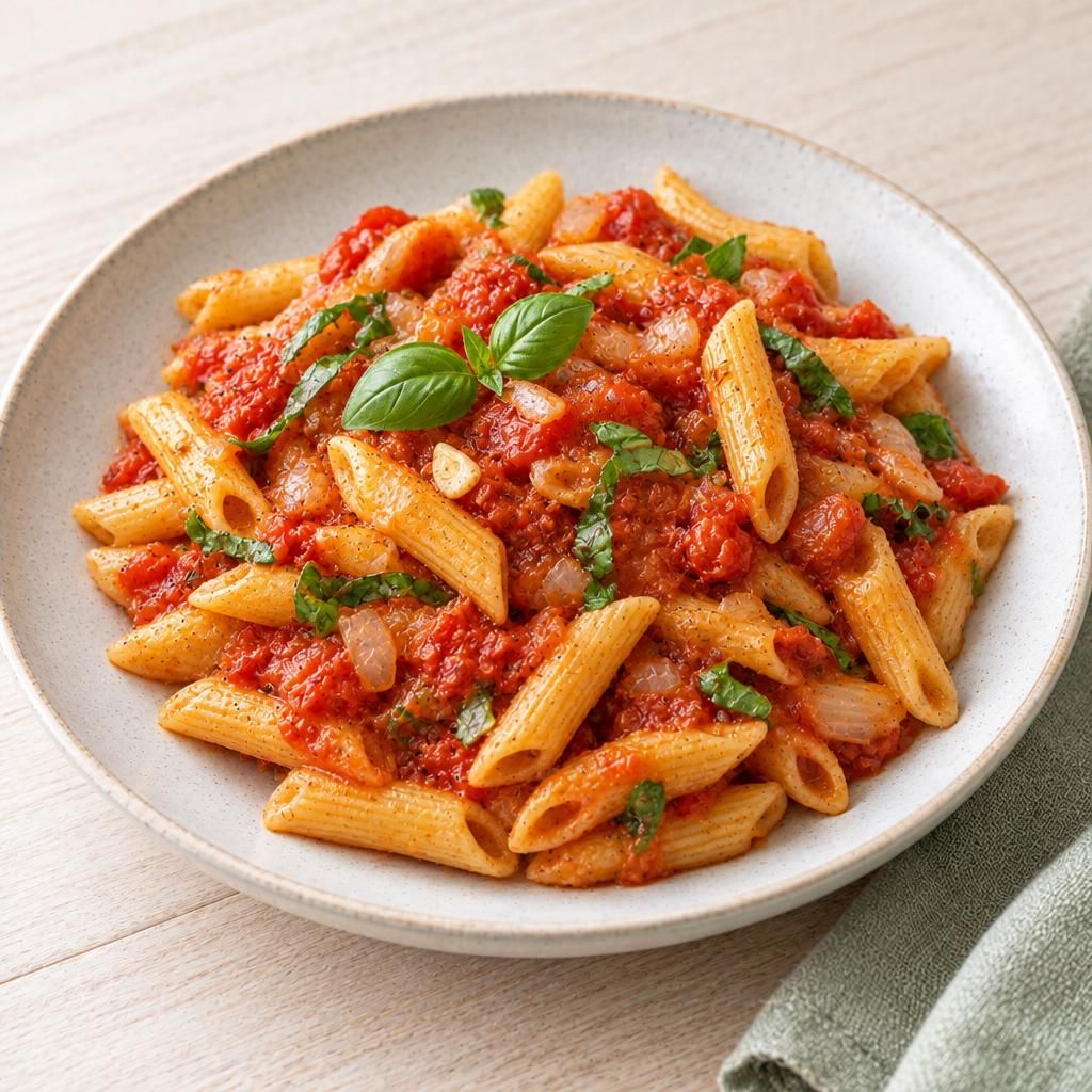 Nudeln mit Tomatensugo