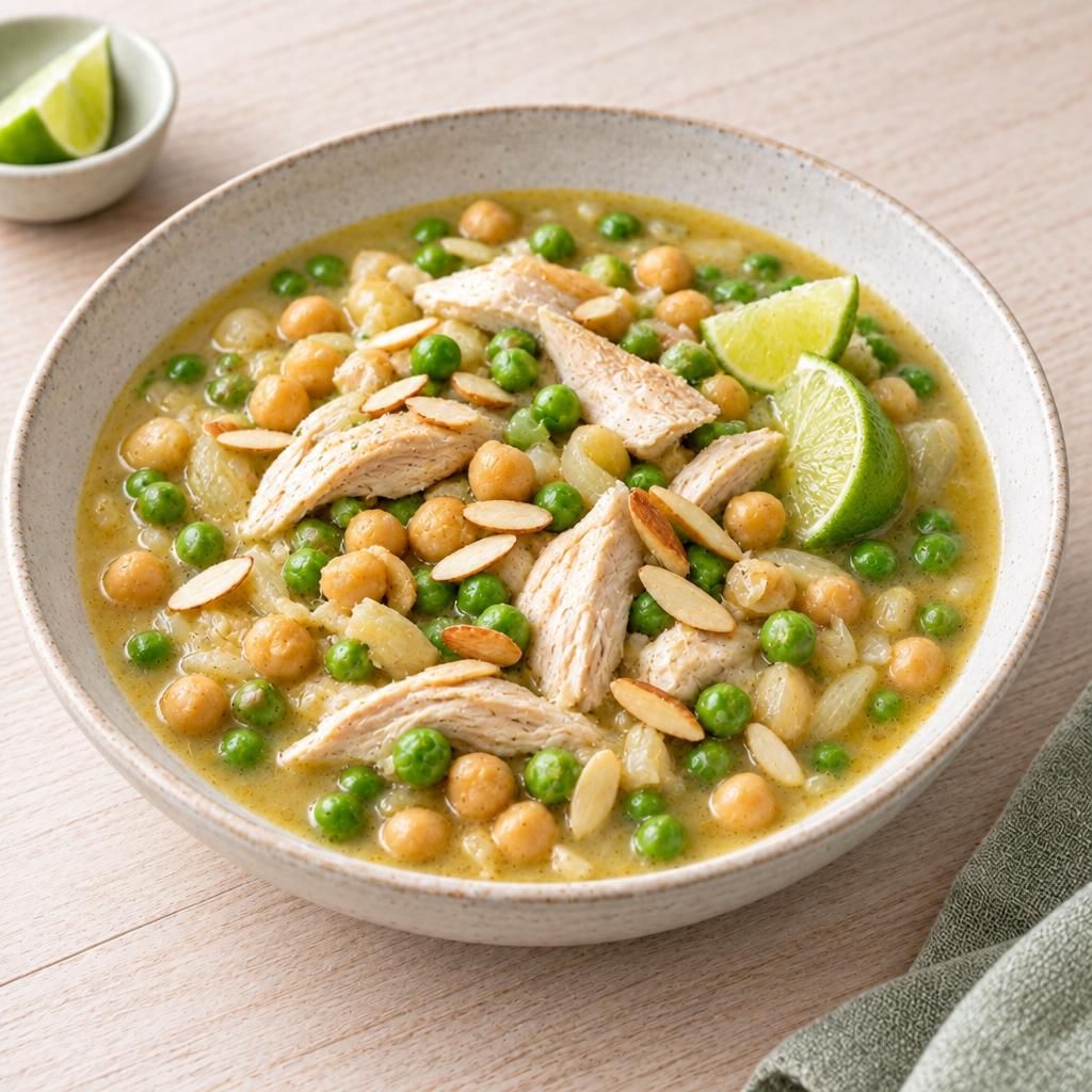 Kichererbsensuppe mit Hähnchen