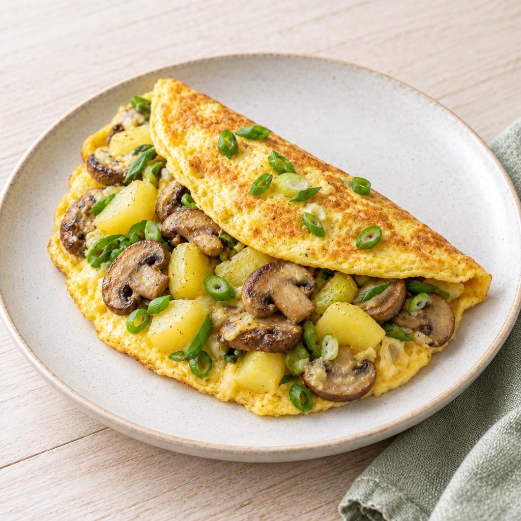 Kartoffel-Champignon-Omelett