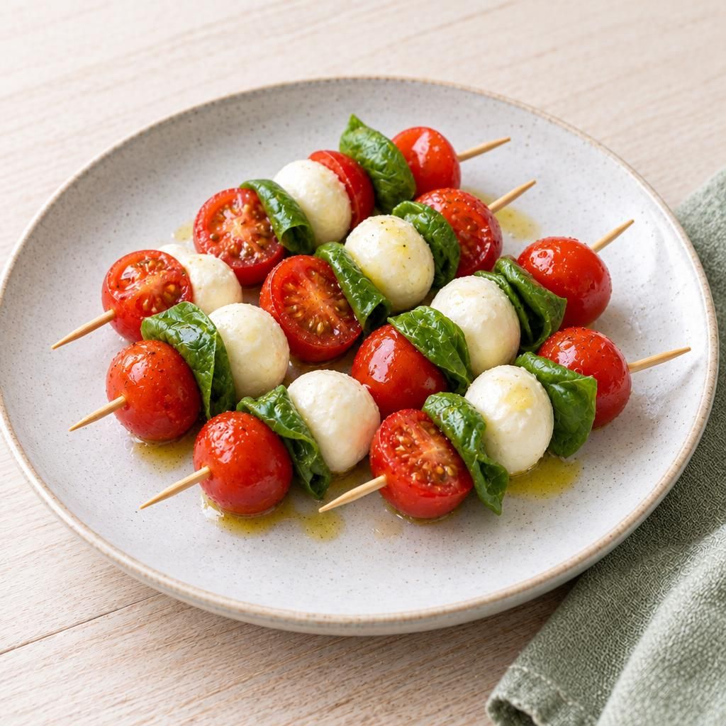 Mozzarella-Tomaten-Spieße
