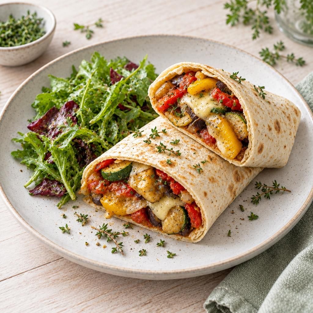 Wraps mit Ratatouille-Füllung