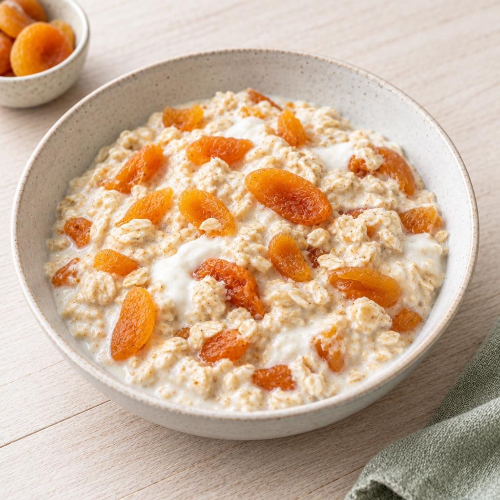 Aprikosen-Overnight-Oats (vegan)