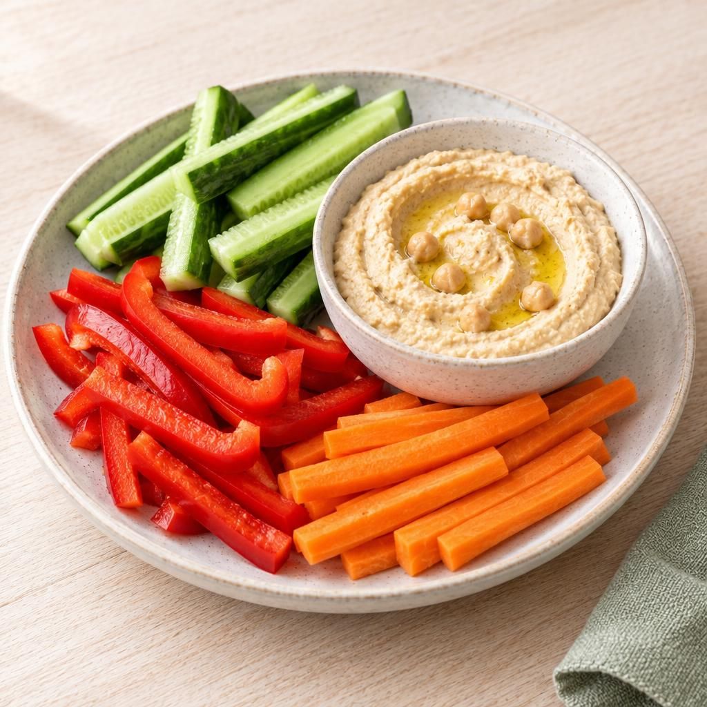 Gemüsesticks mit Hummus