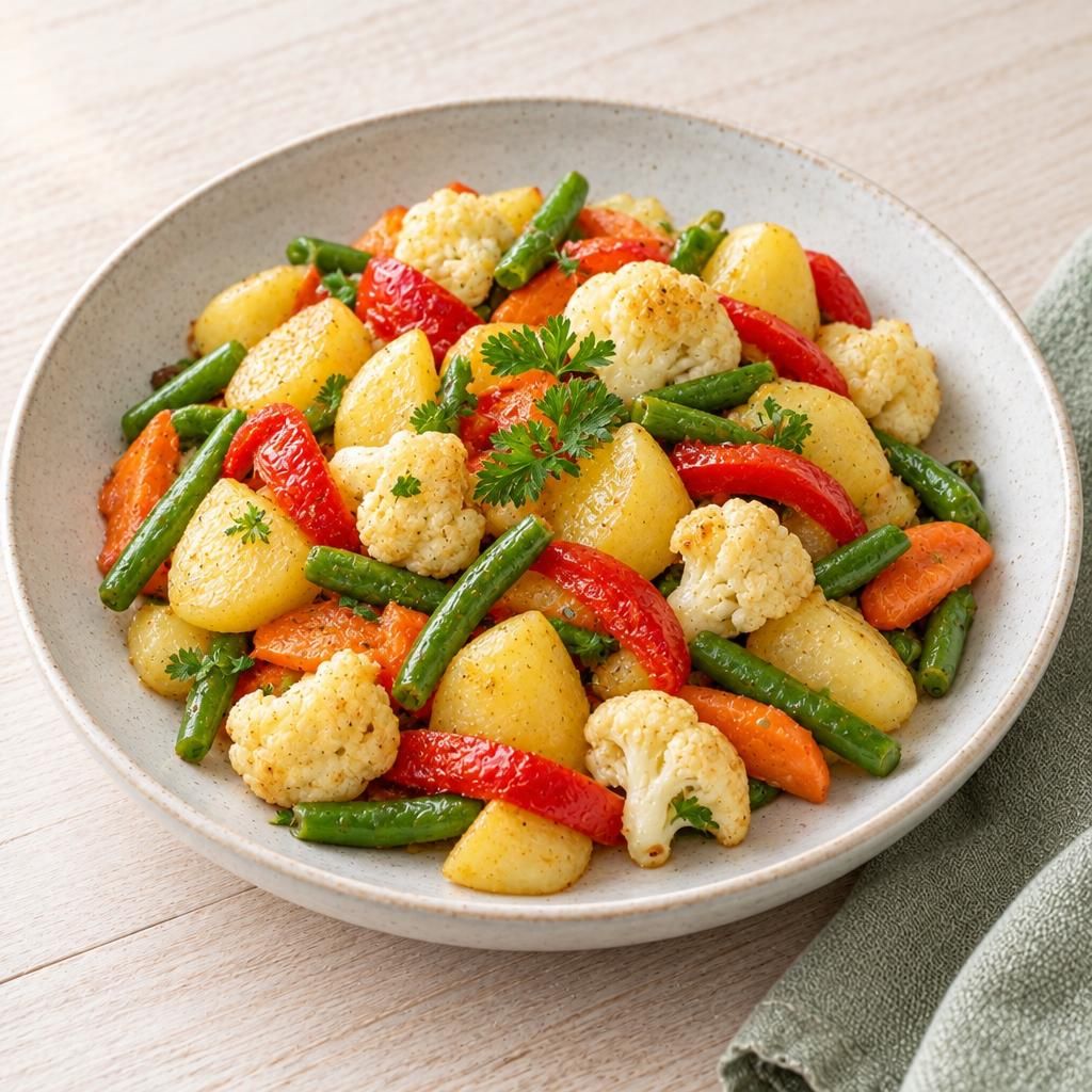 Kartoffelpfanne mit Sommergemüse