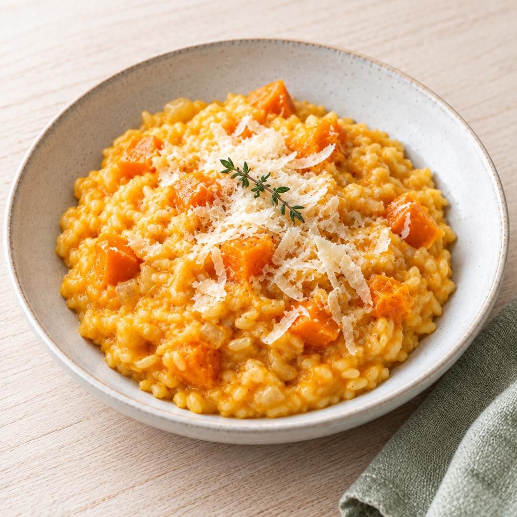 Kürbisrisotto mit Parmesan