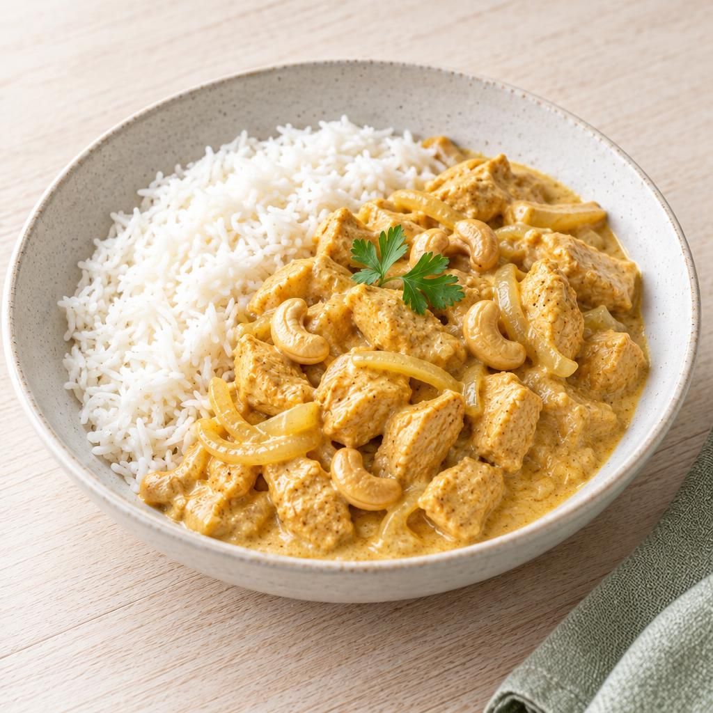 Veggie-Korma mit Reis
