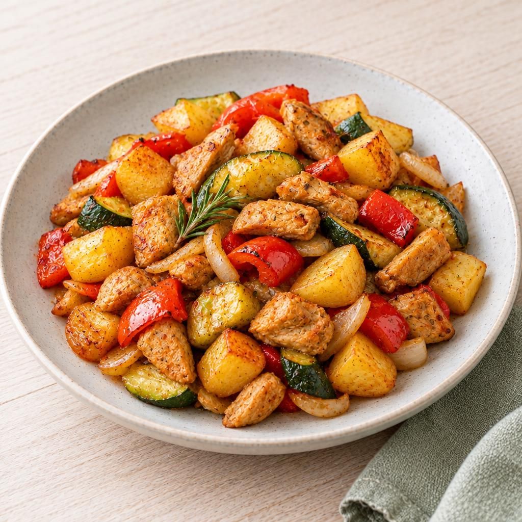 Veggie-Kartoffel-Pfanne