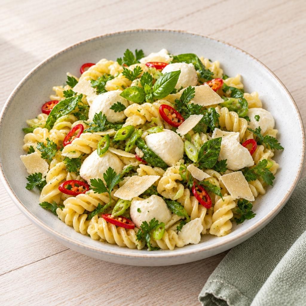 Nudeln mit Vinaigrette