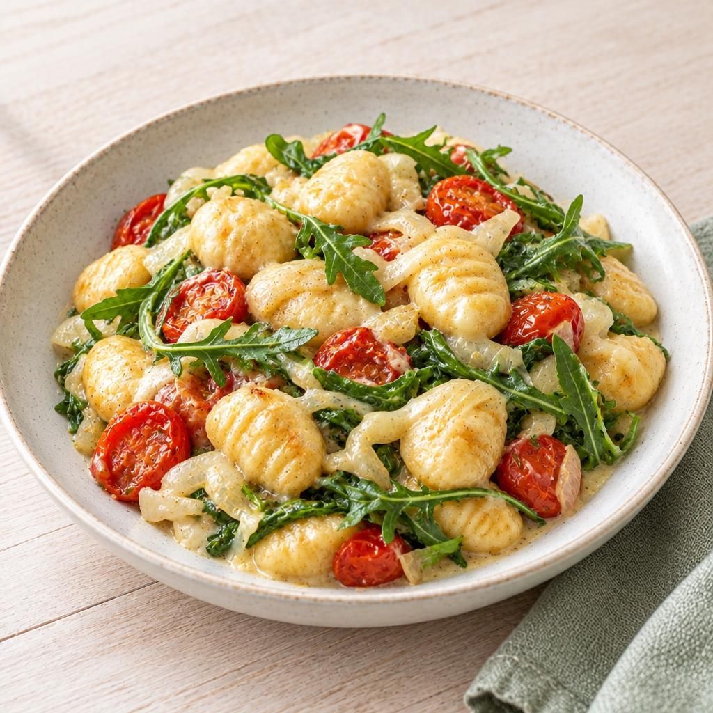 Gnocchi mit Tomaten und Rucola
