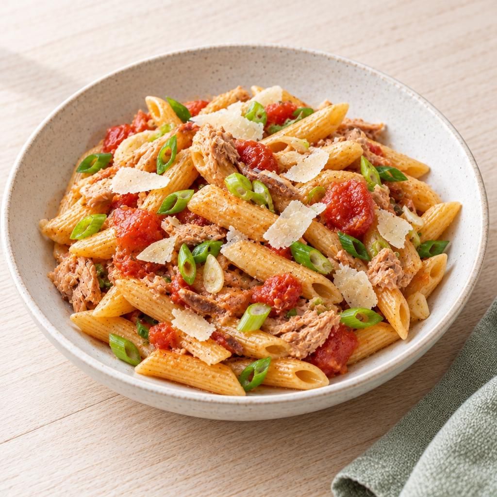 Nudeln mit Thunfisch
