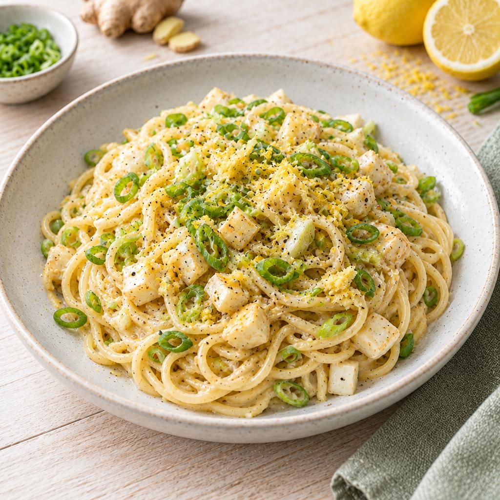 Spaghetti mit Ingwer