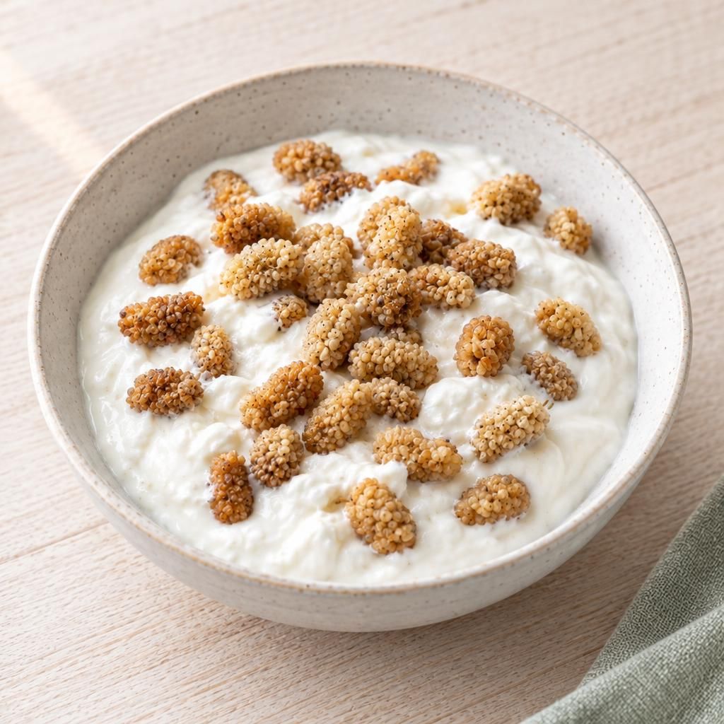 Joghurt mit Maulbeeren