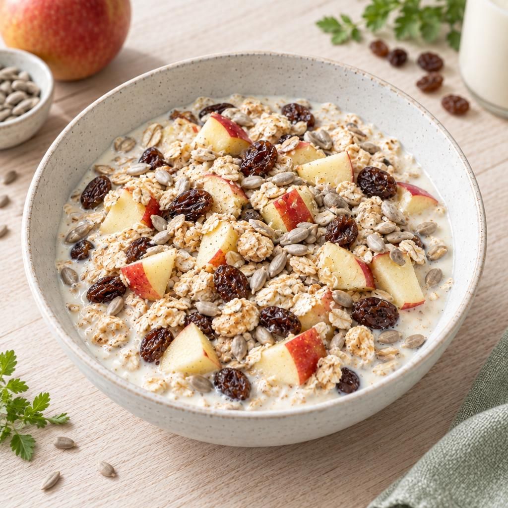 Veganes Rosinen-Hafer-Müsli