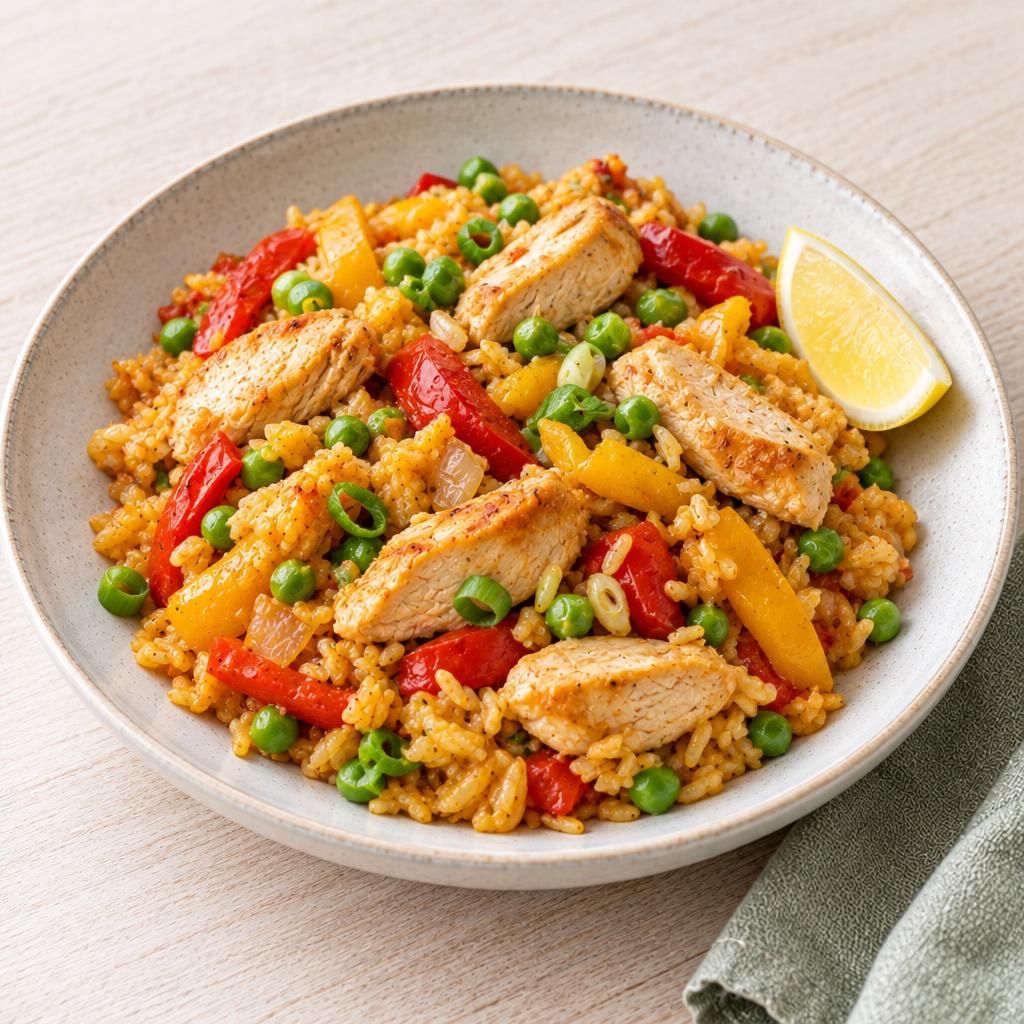 Paella mit Hähnchen