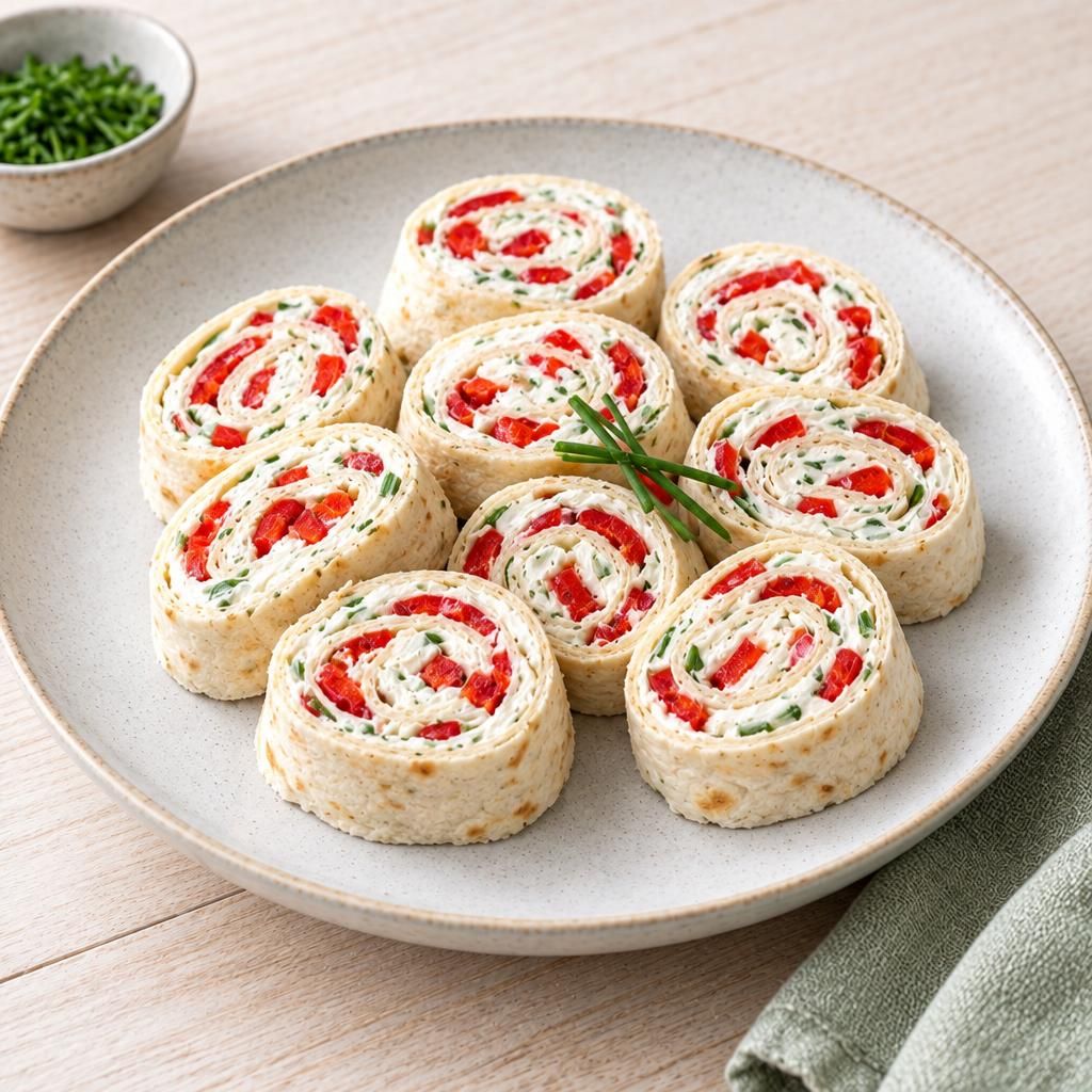 Frischkäse-Paprika-Schnecken
