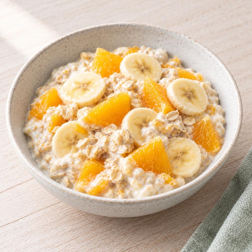 Bircher-Müsli mit Orange und Banane