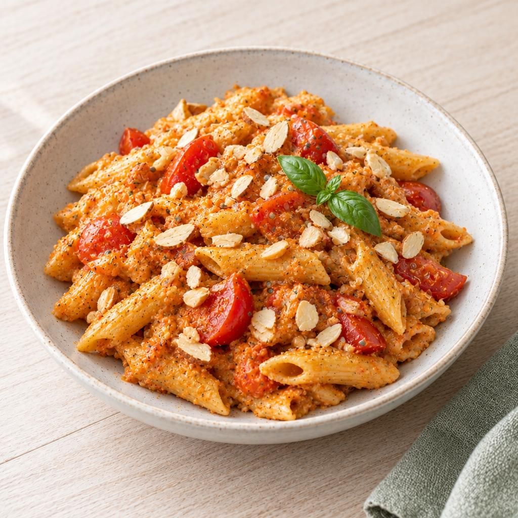 Nudeln mit Mandelpesto