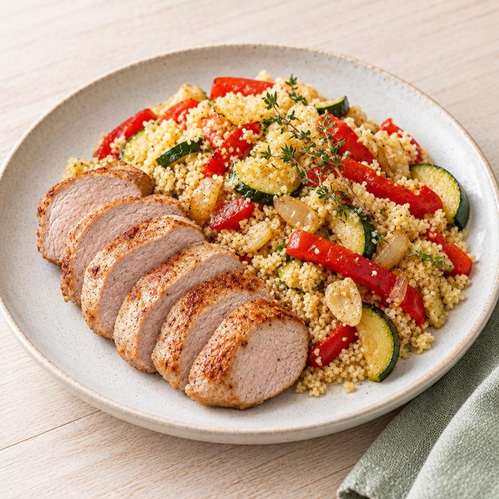 Schweinefilet mit Couscous-Gemüse
