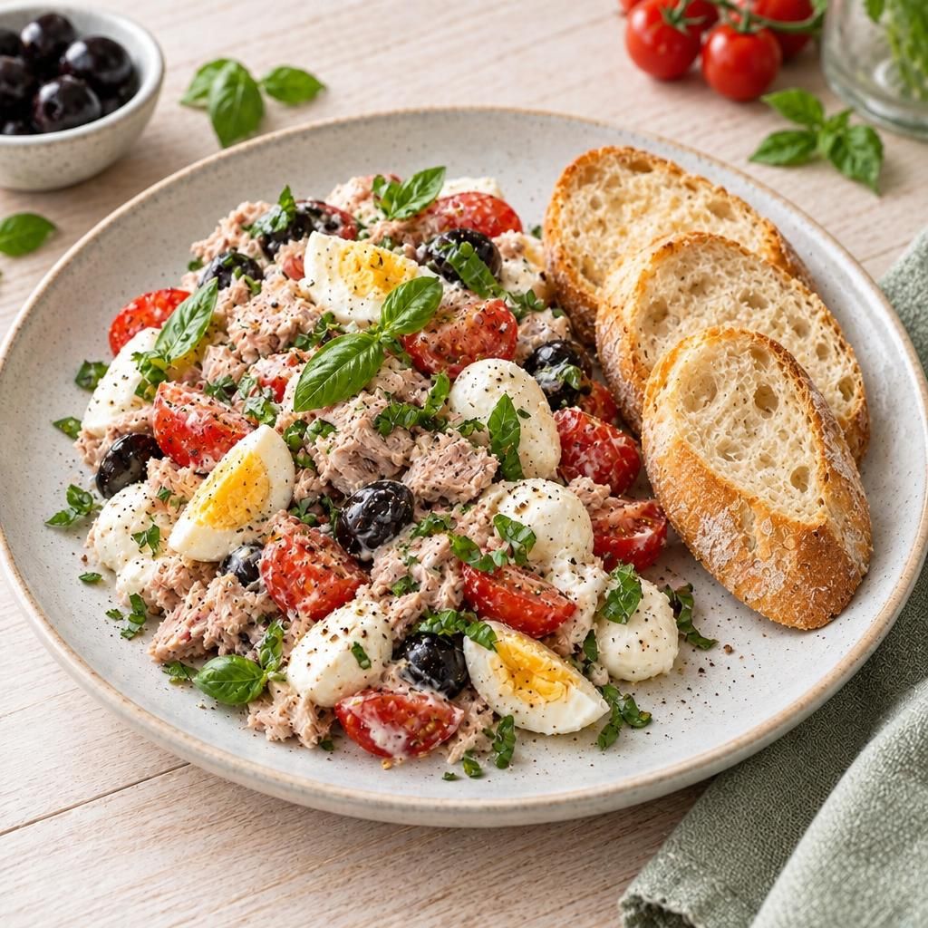 Thunfischsalat mit Baguette