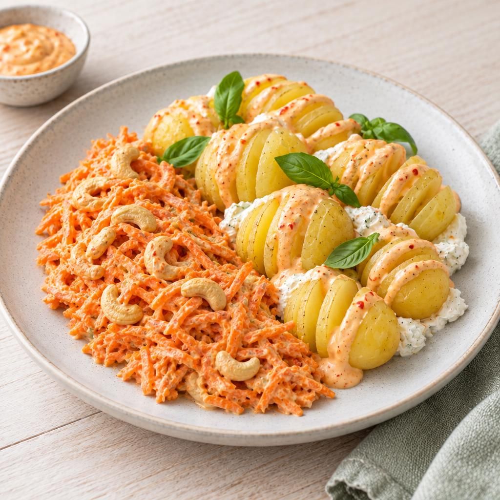 Fächerkartoffeln mit Chilimayo