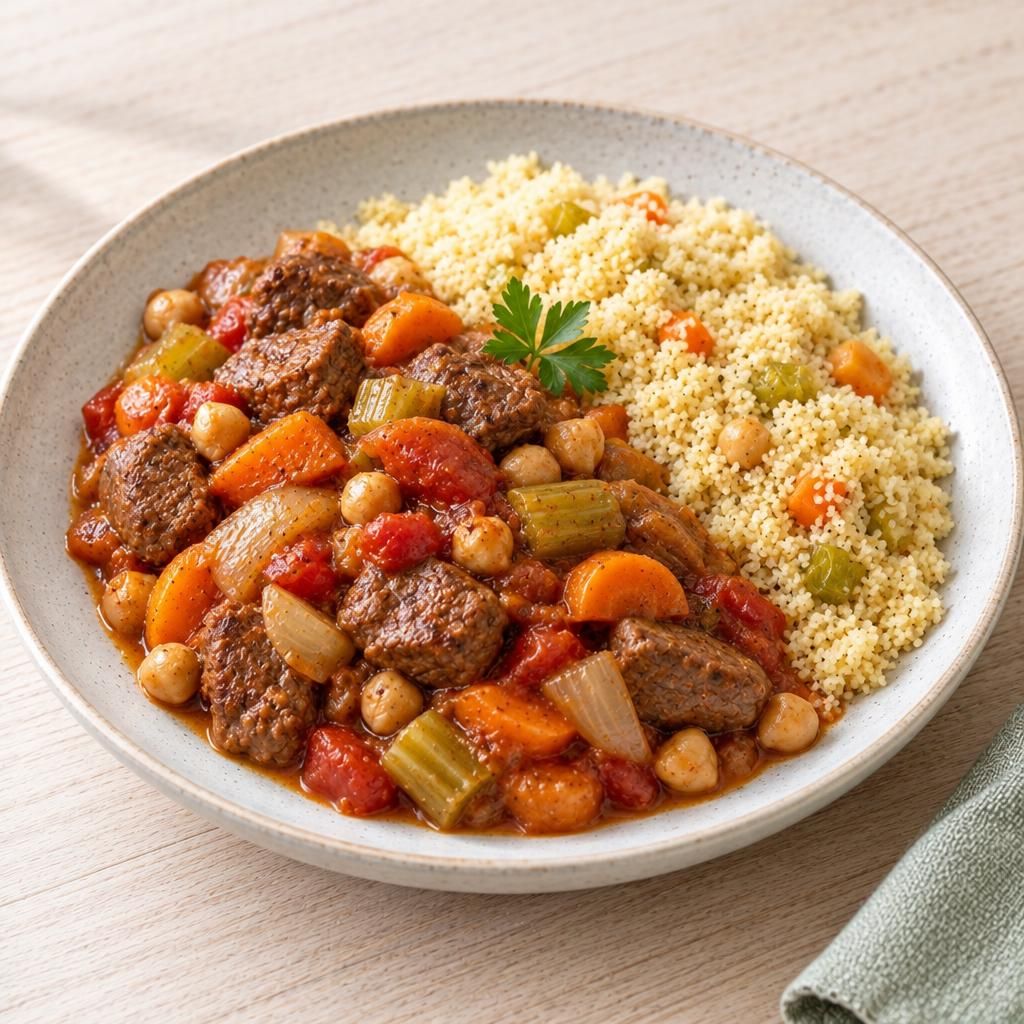 Orientalisches Rinderragout mit Couscous