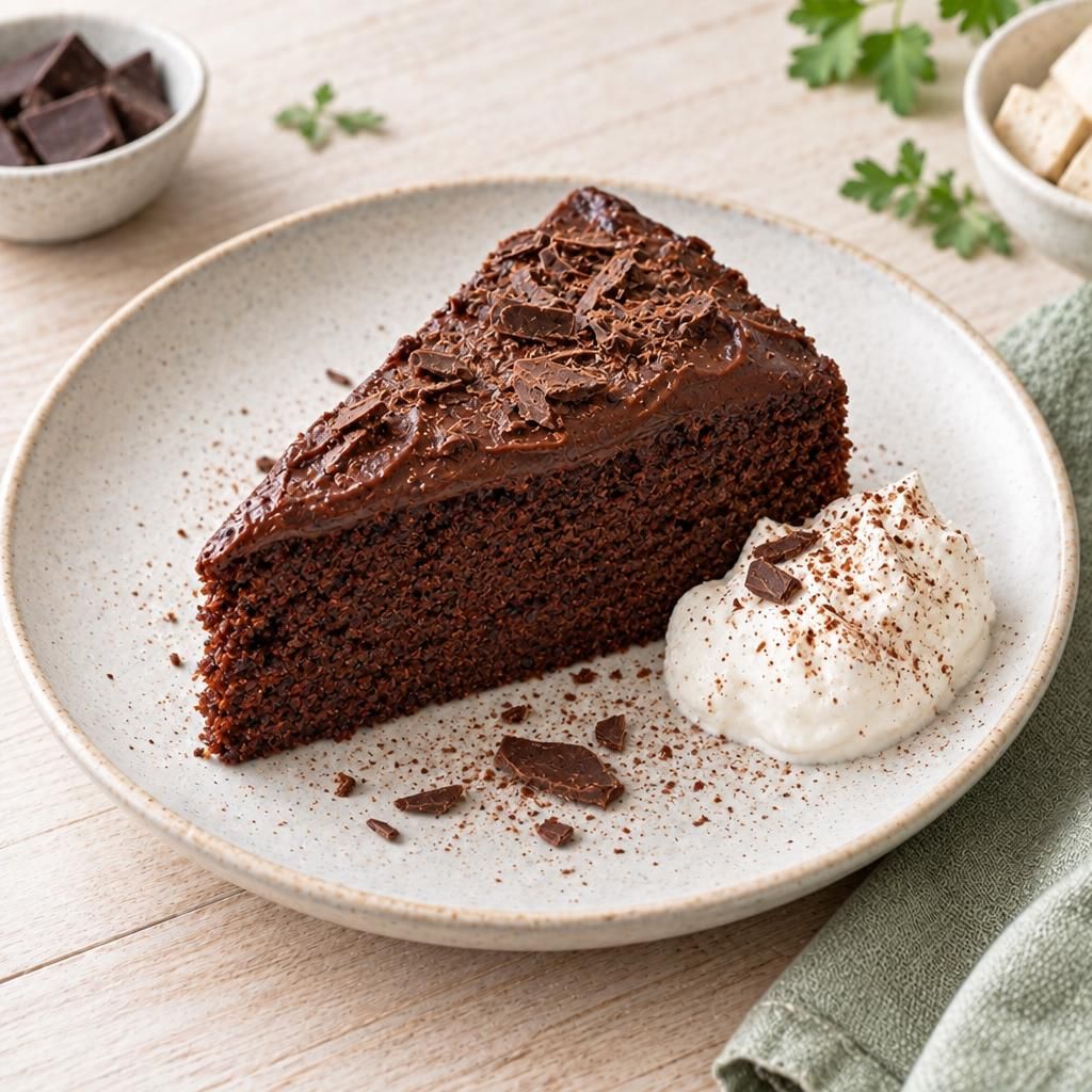 Veganer Schoko-Tofu-Kuchen