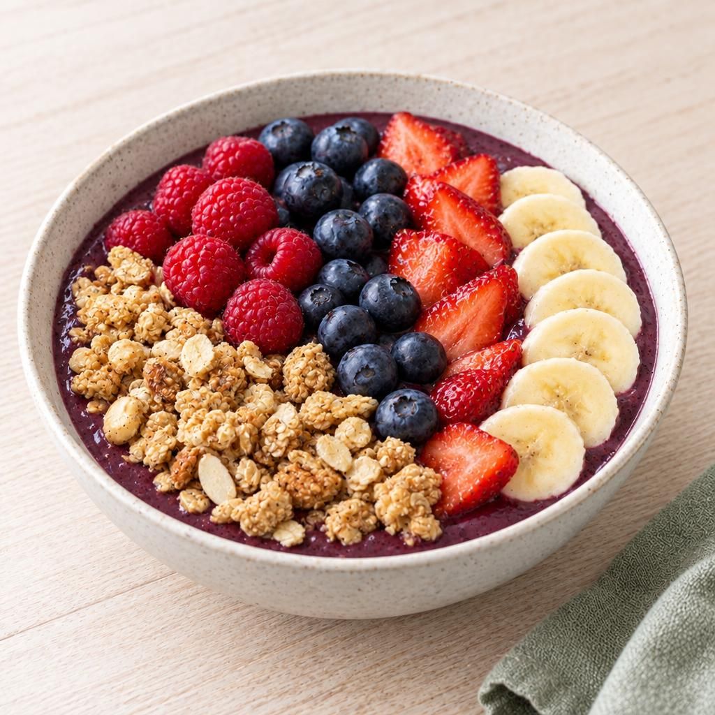 Frühstücksbowl mit Beeren